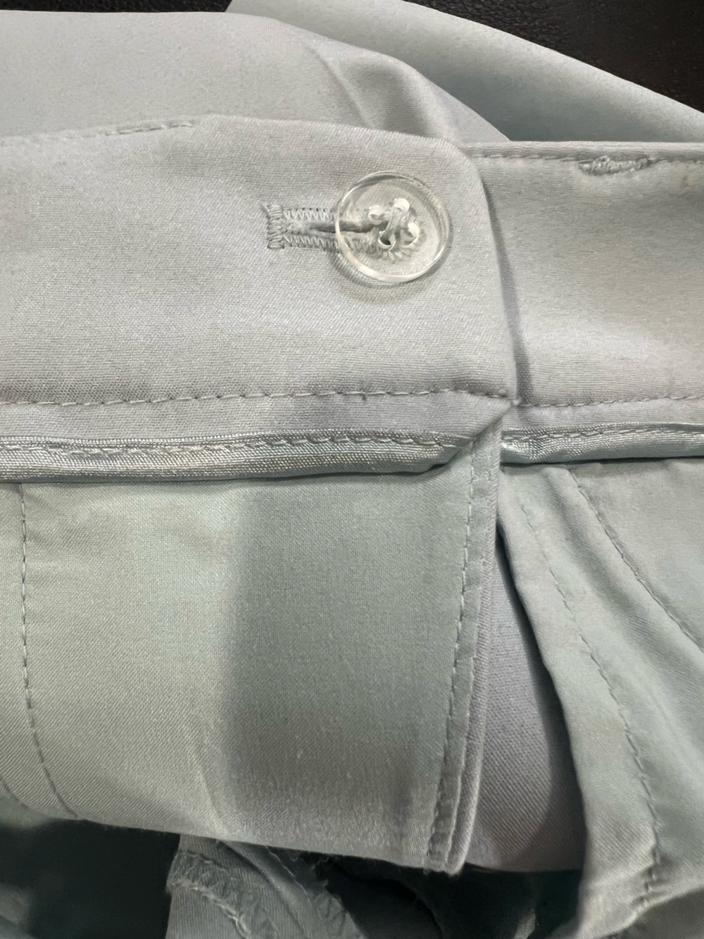 White House Black Market pale blue mid rise dress shorts size 6 - Picture 4 of 13